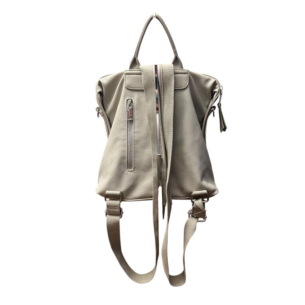 Urban Expressions Cream Vegan Leather Backpack Purse Bag Womens - Picture 10 of 13